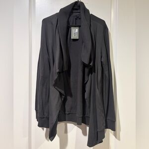 All Saints Dark Grey Draped Cardigan